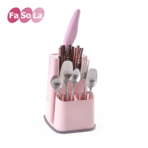 Plastic drain chopstick holder Multi-function chopstick cage Knife holder Kitchen chopstick cage tableware spoon storage rack Quick tube
