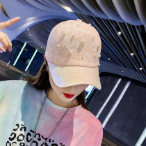 Cap children Han version Chaurette Tongue Cap Nails Pearl Net Red Money Spring Autumn Summer Breathable Fashion Sunhat Baseball Cap