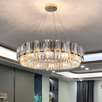 Light luxury crystal chandelier 2021 new post-modern minimalist dining hall lamp personality atmosphere warm luxury bedroom lamps