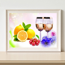 Simple Diamond painting full of diamond embroidered fruit wine glass stickers cross stitch 2019 new living room simple dining room small