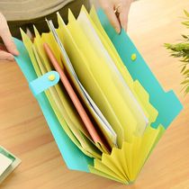 Office 8 into the file bag buckle information book A4 folder creative multi-function file storage bag multi-layer