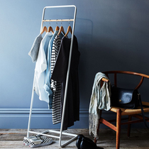 Nordic minimalist hanger Metal bath towel rack Floor-to-ceiling bathroom bath towel rack Wrought iron shelf Bedroom hanger