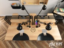 THEPIPE customized gold table handmade table 4 people Gold Experience Taiwan silver jewelry multi-person processing table