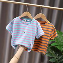 Men and women childrens short-sleeved T-shirt baby childrens clothing 2020 summer new Korean version 3 childrens t-shirt baby half-sleeve base shirt