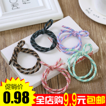 Hair rope female simple Net red ponytail tie rubber band head female headdress adult batch bow skin through adults