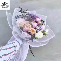 Milan New Pint Flowers Wrapping Paper Web Yarn Coarse Mesh Flower Art Packaging Material Flowers Bags Flower Mesh Yarns