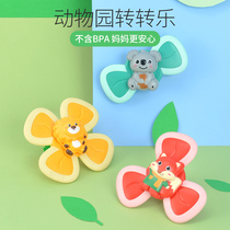  Sucker swivel music Insect animal flower cartoon baby Baby children puzzle sound toy Plastic silicone top