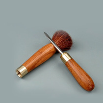 Pot Pen Tea Needle two-in-one Puer tea knife solid wood pot brush Ebony pear wooden handle tea Cone tea open Tea Cake Tea brick