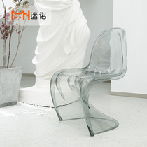 Minuo Transparent Pan Tau Chair S Beauty Creative Designer Chair Modern Simple Coffee Hall Chair Creative Conference Chair