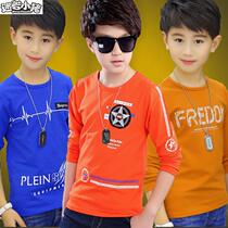 Boys cotton long sleeve T-shirt 2019 new autumn clothes childrens undershirt boy CUHK Scout outwear outside blouses