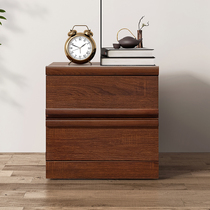 Tiantan furniture bedside table simple modern cabinet lockers elm wood board double drawer bedroom locker K