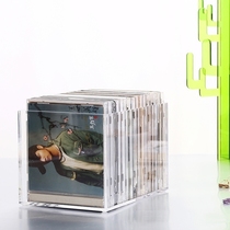 Acrylic storage transparent minimalist CD box without lid desktop disc storage box Dorabag box CD box customization