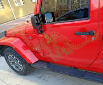Applicable JEEP Wrangler Dragon Edition Car Sticker RAV4 Rear Spare Dragon Totem BJ40 Car Modification Sticker