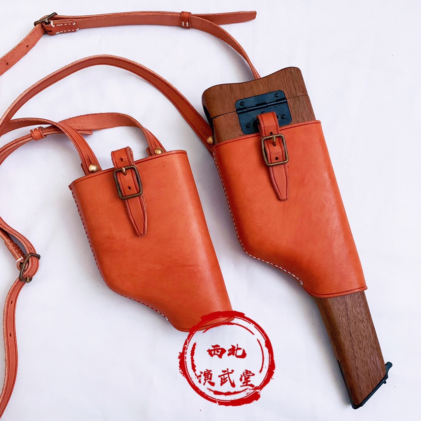 War of Resistance Army retorts Shell Mauser Box Cannon Quick Slow Machine Head Layer Cow Leather Wooden Case Leather Jacket Leather Pants