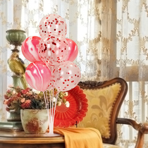 Sequin balloon table floating net red balloon bracket support pole wedding birthday decorations table dessert table scene layout