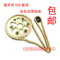 Magician 250 Off-Road Motorcycle Accessories 520 Set of Chain Size Dental Plate SFR520 Gold Chain