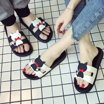Cat slippers women Summer indoor bathroom non-slip cute home lovers slippers soft-bottom cartoon sandals home
