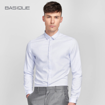 Meta moto 2022 spring mens sashimi long sleeve shirt business casual square collar to work white shirt