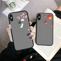 Apple X Mobile Phone Shell China Wind Kongming Light Apple Xr Wind Bells Lantern Brief Iphonex Camera Full Package Apple Xsmax Silicone Anti-Fall Personality Creative Iphoxr Female