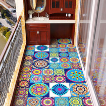 Can Cut American Balcony Ground Floor Mat Waterproof Sunscreen Bedroom Floor Mat summer bunches Home pvc Carpets