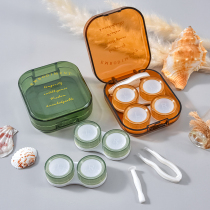 Contact lens box portable and small mini minimalist cute ins teenage girl hearts sexual partner Double American Hitomi Box
