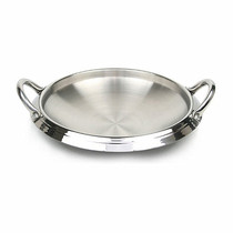  South Korea Order Stainless Steel Forces Hot Pot pan Rice Cake Radiata Pan Shallow Stockpot Troop Pan