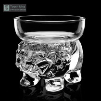 Touch Miss glass crystal tea set pure handmade kung fu tea set accessories tea filter creative tea artifact