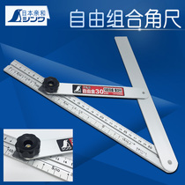 Japanese Affinity SHINWA Aluminum Free Angle Ruler 30 45 60cm Inclination Scale with Strut