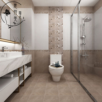  Rich peony flowers Bathroom tiles 300x600 bright impermeable tiles Kitchen balcony wall tiles Floor tiles