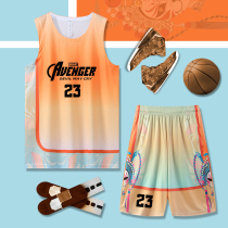Basketball suit suit mens adult team uniform custom uniform summer training suit breathable sports vest Tide jersey