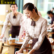 Suffoters Western Restaurant Waiter Overalls Short-sleeved Womens Dining Burger Cake Milk Tea Shop Cafe Summer Clothes