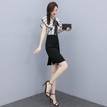 2022 New Summer Striped Dress Dress Code Style Long Career Dress Temperament The Goddess Van May Salt Sweet Dresses