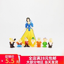 Snow White and Seven Dwarfs Cake Decoration Lightweight Queen Prince Bake Birthday Cake Accessories