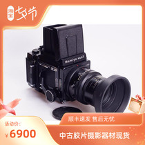 Mamiya MAMIYA RB67 PRO SD 90 3 5 KL in painting of a mechanical film camera waist flat