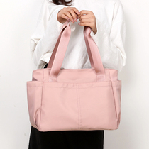 2021 new wave handbag single shoulder bag female nylon waterproof multi-pocket simple about large capacity mommy bag travel cloth bag