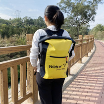American waterproof backpack men and women summer outdoor travel backpack swimming traceability drifting diving 25L storage bag