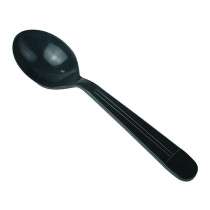 Restaurant disposable plastic portable spoon independent packaging big white spoon fairy grass dessert soup spoon big soup spoon rice spoon spoon