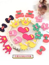 Baby hairclip infant Korean Korean version of foreign style little cute sticky Velcro headwear fetal hair newborn children