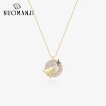 Necklace female sterling silver ins simple temperament cold wind choker tide Net red Korean version of light luxury rose gold neck chain