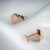 Meridian] Cufflink French Rose Gold Cufflinks Mens business casual shirt Light luxury cuff nails