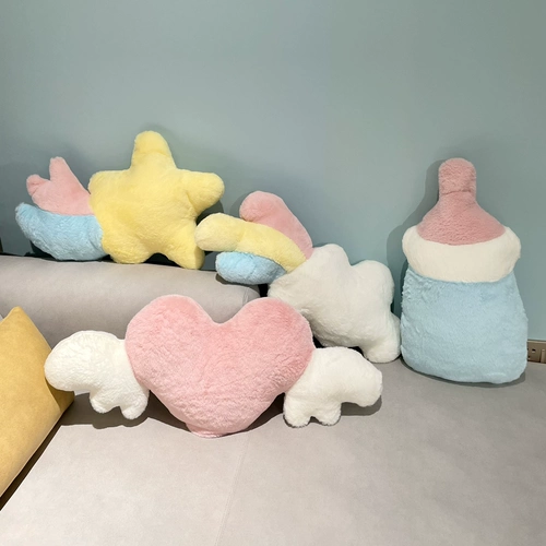 Диван, подушка для кровати, милая бутылочка для кормления, облако, подарок на день рождения