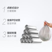 Silver Color Home Thickening number 50CM* 45CM* 10 Only contained Divine Instrumental Kitchen Afterdry Wet Sorting Garbage Bags