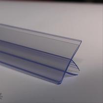  Block container table Transparent clip Label card Glass card Commodity trademark strip price tag Shelf label clip thickened display rack