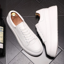 Tide Cards Thick Bottom Mens Shoes 100 Hitch Fashion Breathable Little White Shoes Mens Korean Version Summer Season Heightening White Casual Board Shoes