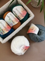 Italy imported LANA mirino chain wool thread hand-knitted sweater coat scarf hat thick thread