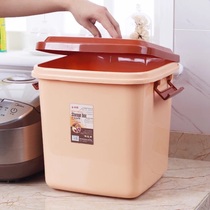 Rice bucket household 50kg large square thick water storage flour water storage plastic 30kg 10gK sealed small box