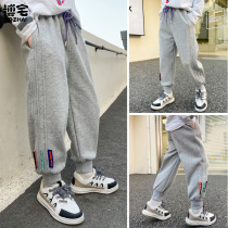 Children Pants Boy Spring Autumn 2022 New CUHK Tong Shuai Gas Trendy Trousers Casual Sports Pants