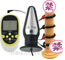 Strong current electric shock pulse penis jj ring male penis gay sex supplies horse eye stick sm prop orgasm toy