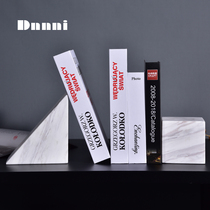 Dnnni Nordic simple Marble bookcase Living room Study Model room Decoration Decoration Geometric bookcase bookcase