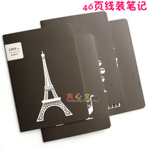 Dolin soft manuscript B5)16K-46 pages Black and White impression opening notepad student stationery notes